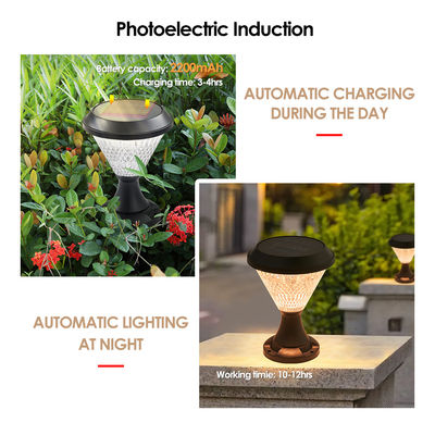 Energetyczne światło pionowe 5W/3.7V Polikrystaliczne panele słoneczne Epistar DIA 200mm RGB Remote Control