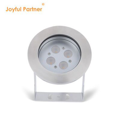 LED z stali nierdzewnej światło podwodne IP68 DC12V 24W ciepłe białe 3000K dla fontanny