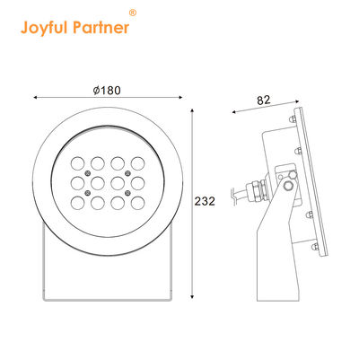 Lampa podwodna IP68 RGB DMX 512 DC24V