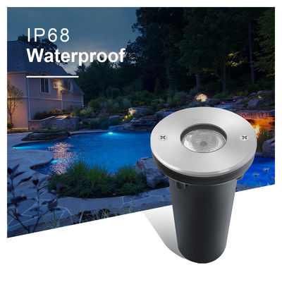 Światła fontannowe ze stali nierdzewnej niskiego napięcia RGB 3W 1W LED IP68 wodoodporne dla krajobrazu podwodnego