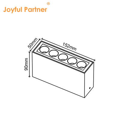 Głębokie światła przeciwlśnieniowe IP65 wodoodporne Aluminiowe obudowy do góry do dołu Światło powierzchnia zamontowana dekoracja lampa ścienna