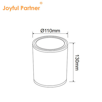 Zewnętrzna Ściana Lampa Cylinder Czarny LED Kolumna w dół Zewnętrzna Lampa Ogrodowa Cree COB Led 15W 3500k