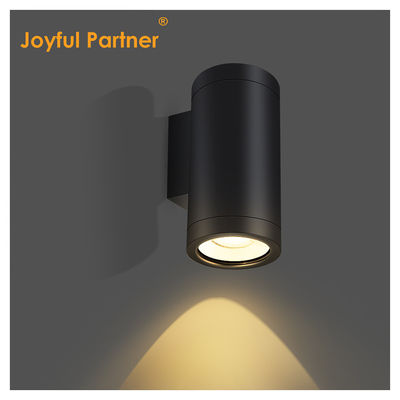W górę i w dół zewnętrzna ściana zamontowana ze stopu aluminium 3000-6000K 18W 24W zewnętrzna lampa ścienna Cob LED Czarny kolor obudowy