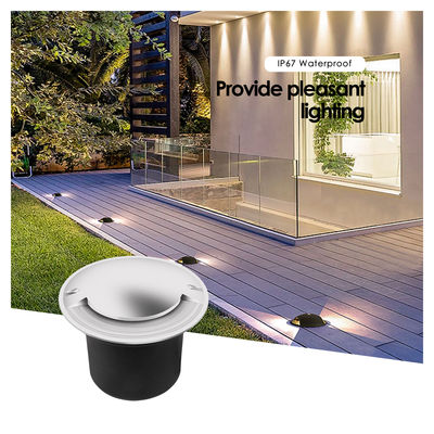 Światło pod ziemią 1W IP67 zewnętrzne COB LED 12w Światła z czterema stronami