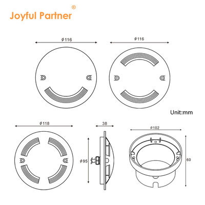 IP67 6W 12 24 Volt Wylotowe podłogowe oświetlenie OSR SMD LED dla ścieżek zewnętrznych