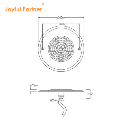 IP68 W pełni uszczelnione wodoodporne jednokolorowe światła LED podwodne do basenu 160 * 7,5 mm Ultra Slim Z certyfikatem CE