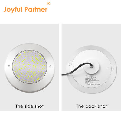 18W 316SS Podwodna ścianka LED basenowe światło 230MM DC12V 252pcs SMD2835 ciepły biały stały napięcie