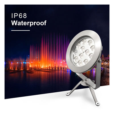 IP68 Zewnętrzne światło LED ze stali nierdzewnej DMX512 RGBW 12w do użytku podwodnego