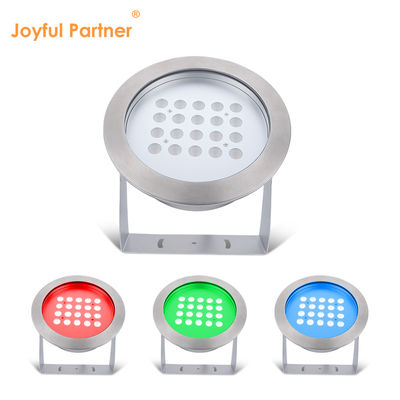 IP68 LED podwodne światła 40W ciepłe białe jednokolorowe światło stawu dla imprezy basen ogród domowy