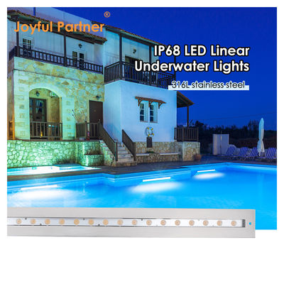 IP68 Podwodne światło liniowe ze stali nierdzewnej 316 24W LED DALI
