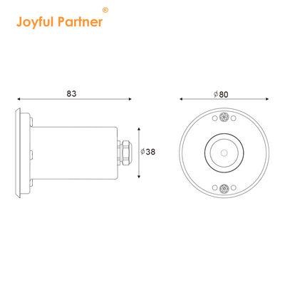 Mini LED Wodoodporny Wpuszczany Marker 1W 12V DC 8° Wąski Kąt Wiązki IP68 Oświetlenie Zewnętrzne