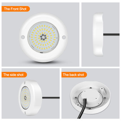 6W RGB LED Pool Light IP68 wodoodporny AC12V ABS Materiał korpusu lampy DIA110MM 152MM