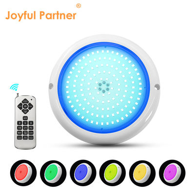 Światło basenu basenu IP68 Zmieniające kolor AC12v Żywica wypełniona płaska powierzchnia RGB zamontowana 180mm Dia