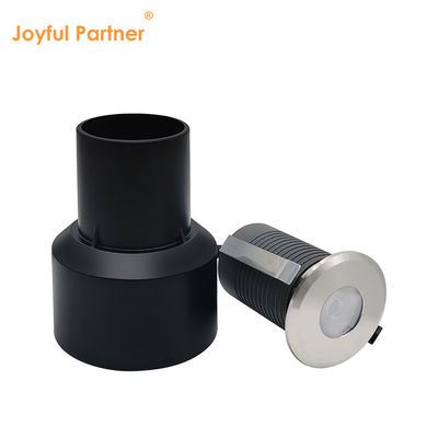 Światła LED z podłogiem Stal nierdzewna 1W 2W AC/DC 2700K-6000K DIA38MM ze szkłem zamrożonym