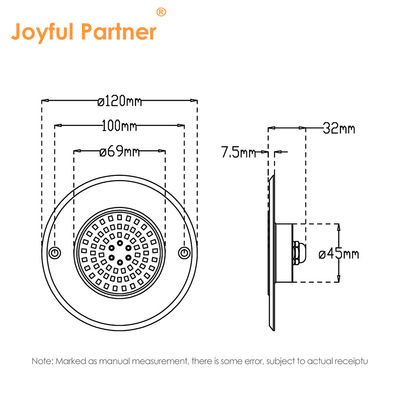 RGB Ultra Slim IP68 Oświetlenie basenu LED SS316 Gniazdo zintegrowany typ SMD2835 6W