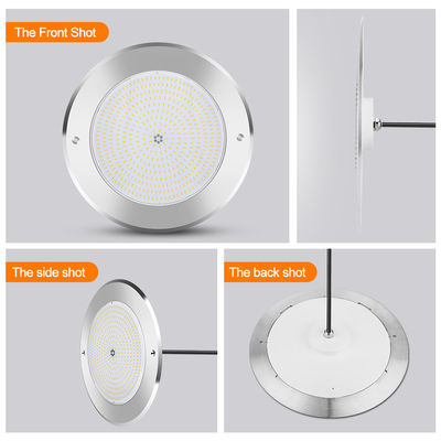 Podwodne światła LED basenu 316 ze stali nierdzewnej 25W Smd2835 Żywica wypełniona 3000K RGB Lampa basenu SMD 2835 AC 12v IP68 W pełni wodoodporna