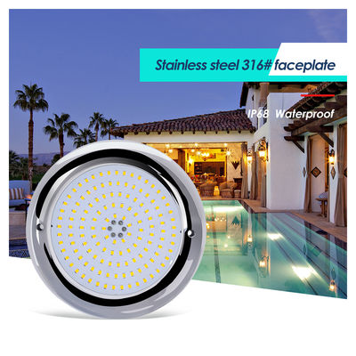 Światła basenu Żywica wypełniona płaską formą RGB powierzchnia zamontowana SMD LED 152mm Dia