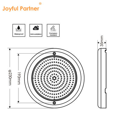 RGB Wifi Control AC12V Led Podwodny basen światło JOYFUL LAMP IP68 wodoodporny