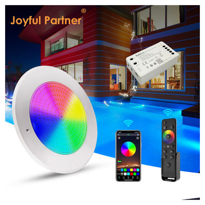 Wodaodporny PAR56 LED Pool Light 316 SS ABS obudowa Ultra Thin 7.5mm Żywica wypełniona ścianą zamontowana 230MM 18W 25W DC AC12V