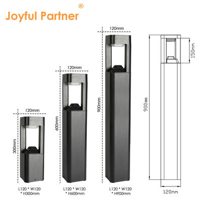 Oświetlenie podłogi krajobrazowej AC110-265V Powłoka powlekana aluminium L120*W120*H300MM Do dekoracji dróg