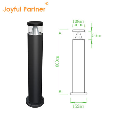CE RoHS Approved IP65 wodoodporne zewnętrzne światła ogrodowe DC 24v Bridgelux LED 3000K DIA 108MM z obróbką antyrostą