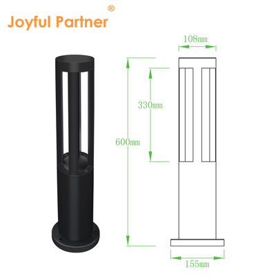 10W LED 600mm 800mm Aluminium Extrusion Bollard Landscape Lawn Lighting 220V/24V Do sztuki ogrodowej