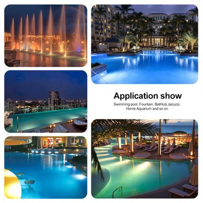 Epoxy żywica wypełniona LED Panel światła basenu ciepła biała PAR56 żarówka wymienna ø178*25mm