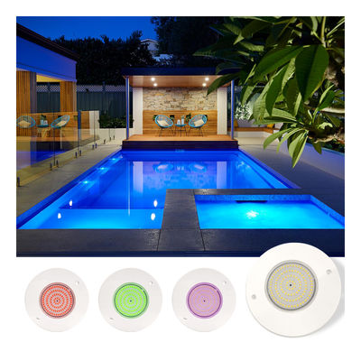 Żywiczny reflektor do oświetlenia basenu 160mm DC12V 10W w pełni plastikowy SMD2835 108szt. RGBW Kolor Stałe napięcie