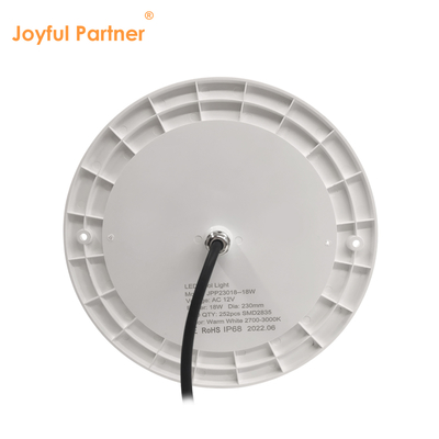 Żywiczny reflektor do oświetlenia basenu 160mm DC12V 10W w pełni plastikowy SMD2835 108szt. RGBW Kolor Stałe napięcie