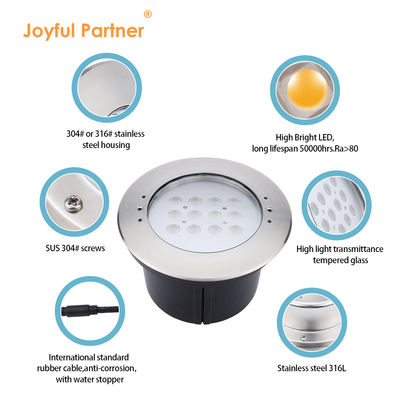 20W IP68 Basen podwodny światło 316 LED ze stali nierdzewnej