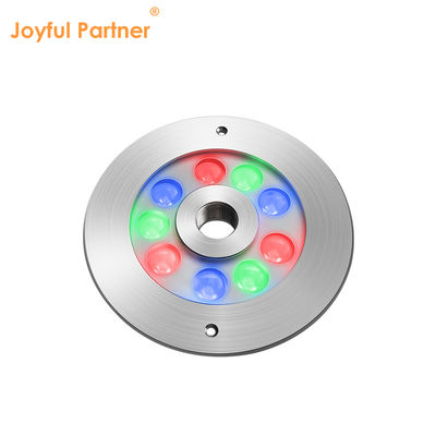 Joyful Partner Nierdzewna stal IP68 wodoodporna DC24V 18W RGB DMX Podwodne światło fontann LED
