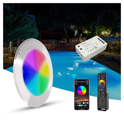 IP68 LED PAR56 Lampa basenowa RGB Zmiana Kolorów 12VDC AC 35W Średnica 280mm SMD2835 432szt. Z Kolorowym Opakowaniem