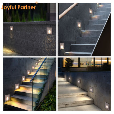 Okrągłe światło schodowe LED 1W 2W Odlewane aluminiowe pomieszczenie ścienne zamontowane do korytarza zewnętrznego