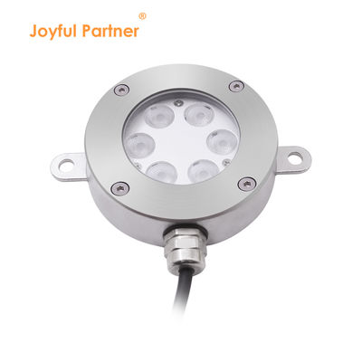 DMX512 sterowalne światło fontann LED DC24V 12W 3000K ze stali nierdzewnej IP68 dla krajobrazu podwodnego