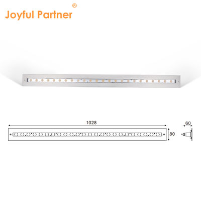 Podwodne liniowe oświetlenie LED Wall Washer RGBW 4w1, 3 lata gwarancji, obudowa ze stali nierdzewnej, IP68