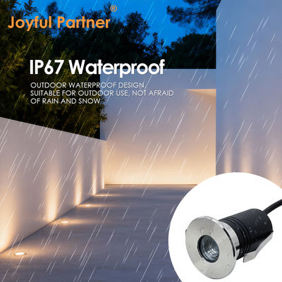 Światło podziemne RGB LED 3 waty DC24V kąt wiązki 30 stopni IP67 Mini Size z anty-Blare Design