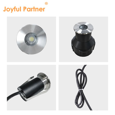 Lampa podziemna wpuszczana 3 W, średnica 55 mm, CRI 85/90, DC24V, materiał: aluminium, asymetryczna soczewka, do parkingu