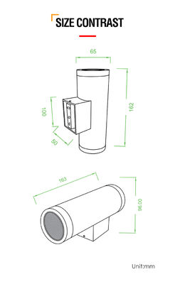 Lampa ścienna Cree COB 10W Nowoczesny styl Oświetlenie Aluminiowa obudowa Led Zewnętrzne oprawy ścienne