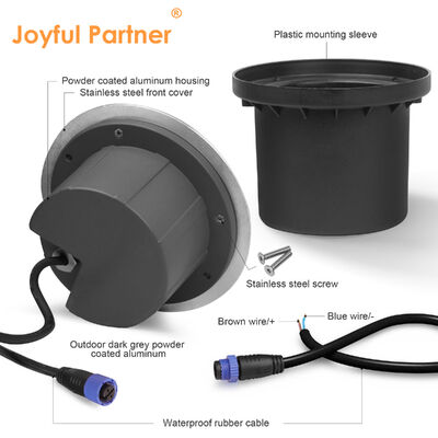 8W Drive Over Die Casting Aluminum Side Light COB LED DIA172MM With 1way/2way/4way IP67