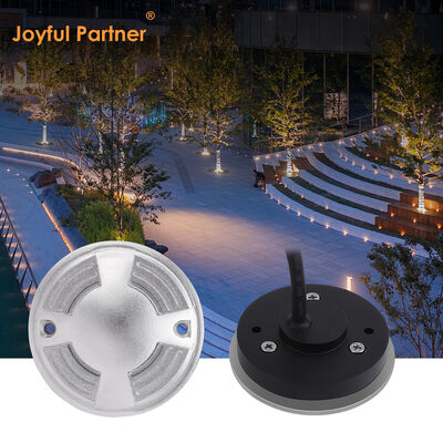 Water Proof Side Step Light DC24V 3W DIA70MM Recessed Warm White One Two Four Side View