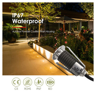 Wstawione Mini Deck Light 12V 24V 1W 2W LED Jednokolorowy DIA 38MM Do Placu Ogrodu