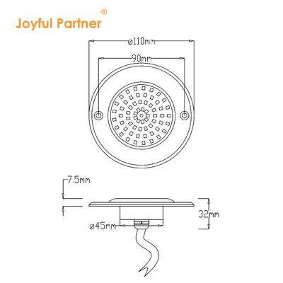 Światła LED basenu 316 materiał ze stali nierdzewnej PAR56 pełna żywica wypełniona IP68