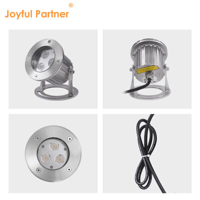 Podwodne światła LED 3x3W RGB 3w1 Stal nierdzewna 316SS IP68 12V-24V Niskonapięciowy reflektor do zastosowań krajobrazowych
