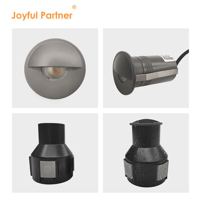 Oprawa LED do góry 1W 2W Stal nierdzewna 316 Przednia osłona 100-240VAC ŚREDNICA 55MM Z plastikową puszką montażową