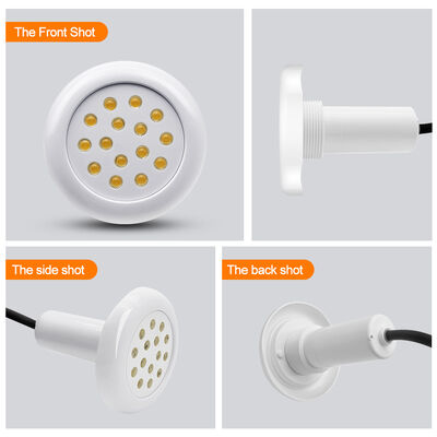 Lampa basenowa RGB IP68 wodoodporna W pełni przyklejona 12V 25W Technologia antyprzeciekająca Materiał PC