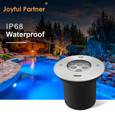 Oświetlenie podwodne LED wpuszczane DIA110MM 4W 8W DC24V 316 ze stali nierdzewnej, przednia osłona z czarną plastikową obudową