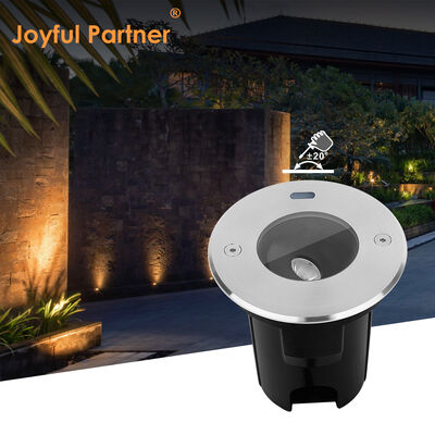 Zewnętrzna AC220V Lampa gruntowa DIA95MM Model COB 3W z czarnym rękawem ABS