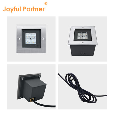 Oświetlenie ze stali kwadratowej AC100-240V 4*2W LED 316 Ozdoby ze stali nierdzewnej z 0,5M kablem elektrycznym