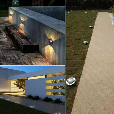 Strona emitująca światło wgłośne pokrycie ze stali nierdzewnej 10W OSRAM SMD DIA 172MM z ABS mouting rękawów