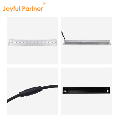 Podwodne liniowe światło DC12V Stal nierdzewna 316 DMX 512 RGB 12W 24W Długość 628MM do wodospadu